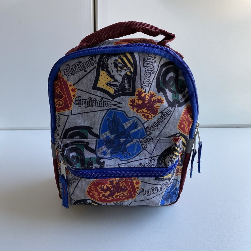 Harry Potter Lunch‎ Box Insulated Hogwarts Houses Burgundy Blue